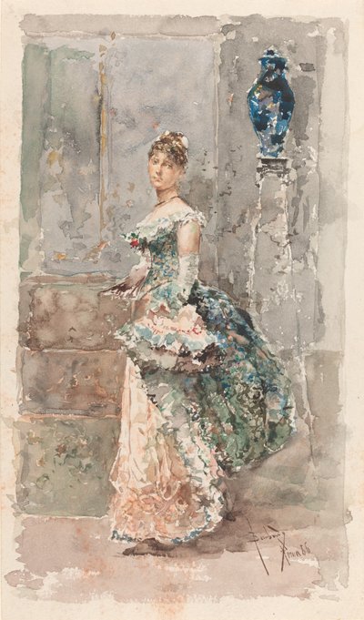 フォーマルドレスの女性 作： Salvador Barbudo Sanchez