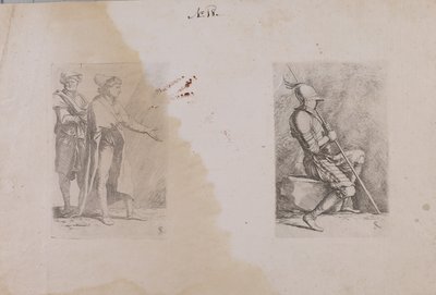 (フィギュア・シリーズ）二人の男 作： Salvator Rosa