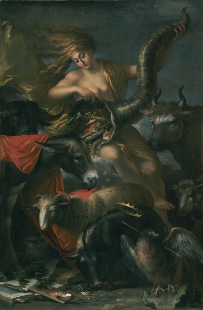 幸運の寓話 作： Salvator Rosa