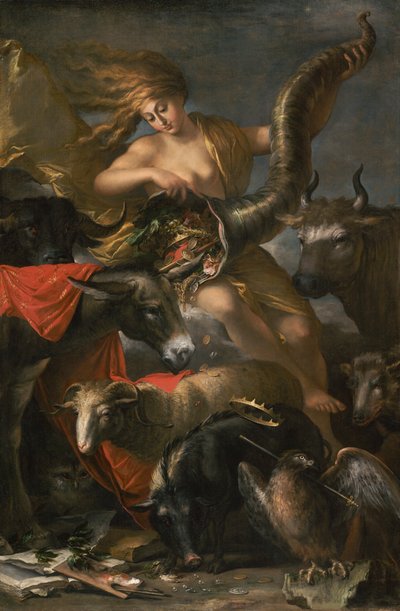 運命の寓意、1658年頃-9 作： Salvator Rosa