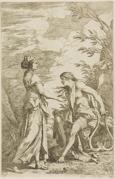 アポロンとキュメアのシビル 作： Salvator Rosa