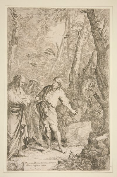 ディオゲネス 作： Salvator Rosa