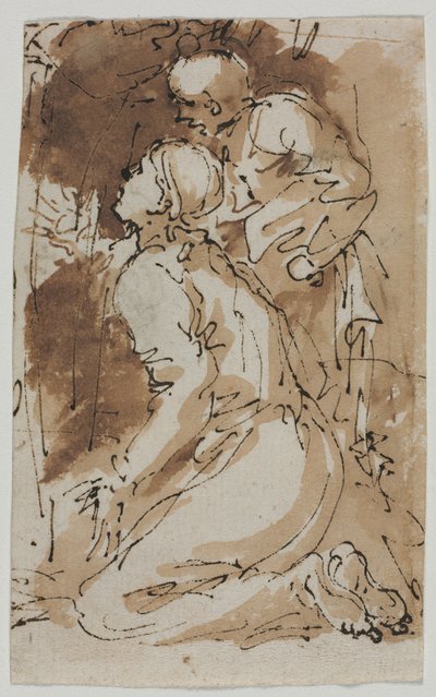 図の研究、c。 1640-1649。 作： Salvator Rosa