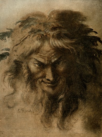 牧神の頭 作： Salvator Rosa