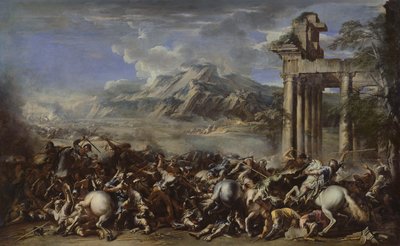 ヒロイックバトル、1652年 作： Salvator Rosa