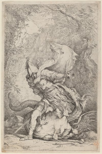 ジェイソンとドラゴン 作： Salvator Rosa