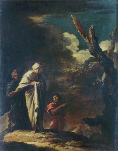 人物のいる風景 作： Salvator Rosa