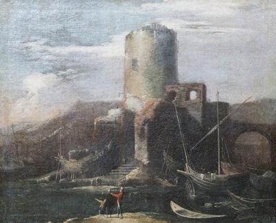 paisagem com ruínas 作： Salvator Rosa