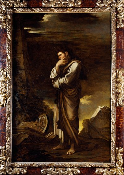 カルタゴの遺跡の中で瞑想するマリウス（約20年前 作： Salvator Rosa