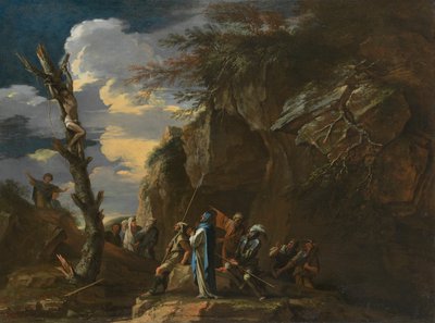 ポリクラテスの磔刑 作： Salvator Rosa