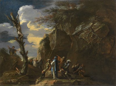 ポリクラテスの磔刑、1664年頃（キャンバスに油彩） 作： Salvator Rosa