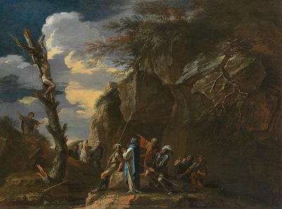 ポリクラテスの磔刑、c。 1664年。 作： Salvator Rosa
