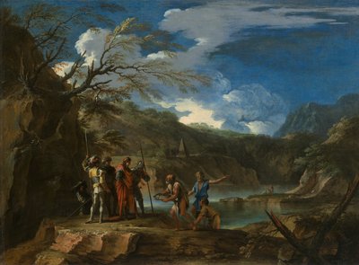 ポリクラテスと漁師 作： Salvator Rosa