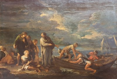 ピタゴラスと漁師たち 作： Salvator Rosa