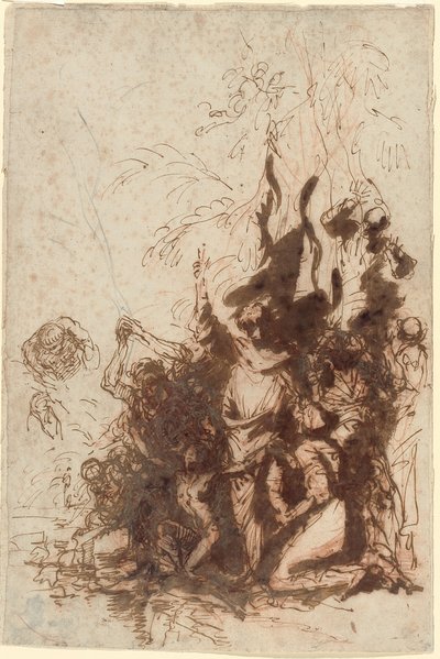 ラザロのよみがえり 作： Salvator Rosa