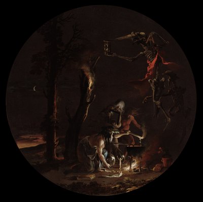魔術の情景：夕方 1645-49年頃 油彩・カンヴァス 作： Salvator Rosa