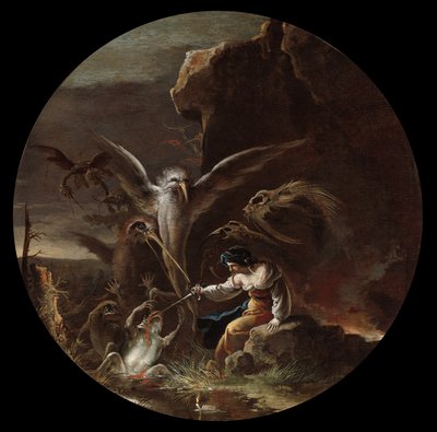 魔術の情景：朝 作： Salvator Rosa