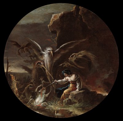 魔術のシーン、c。 1645-1649。 作： Salvator Rosa