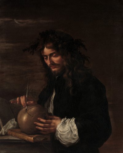 自画像、ca。 1647年。 作： Salvator Rosa