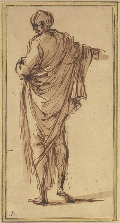 立ちバック姿 作： Salvator Rosa