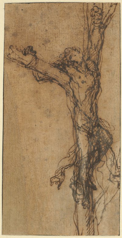 ポリクラテスの磔刑の習作 作： Salvator Rosa