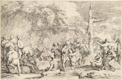 ポリクラテスの磔刑 作： Salvator Rosa