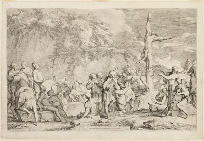 ポリクラテスの磔刑 作： Salvator Rosa