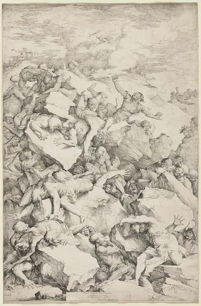 巨人の陥落 作： Salvator Rosa