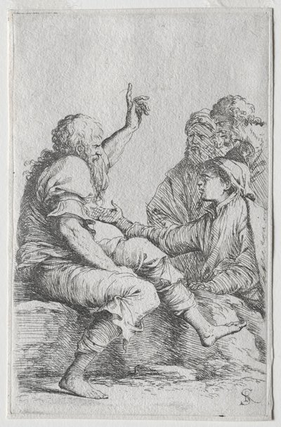 置物シリーズ：置物、1656-57。 作： Salvator Rosa