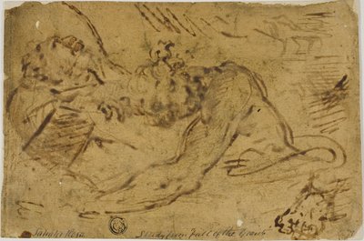 グラップリング・フィギュア2体 作： Salvator Rosa