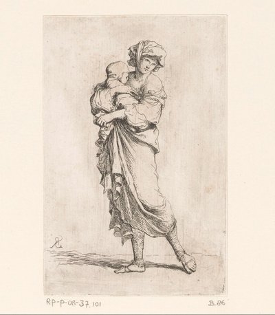 子供を持つ女性 小さなフィギュア（シリーズタイトル） フィギュア（シリーズタイトル） 作： Salvator Rosa