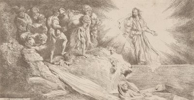ラザロの復活、1645年。 作： Salvatore Castiglione