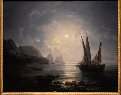 カプリのノクターン、1843年頃（キャンバスに油彩） 作： Salvatore Fergola