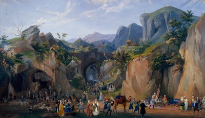 フェルディナンド 2 世の王室の降誕シーンのシーン 作： Salvatore Fergola