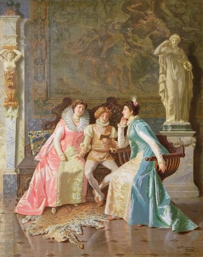 読書」1890年頃（油彩・キャンバス 作： Salvatore Frangiamore