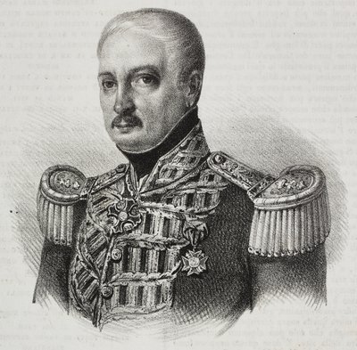Retrato do marechal Francesco Maria Tanchi (1773-1843), litografia de Salvatore Puglia de Poliorama Pittoresco, n 46, 24 de junho 作： Salvatore Puglia
