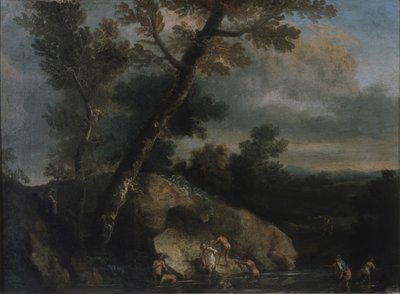 強盗と海の風景 作： Salvatore Rosa