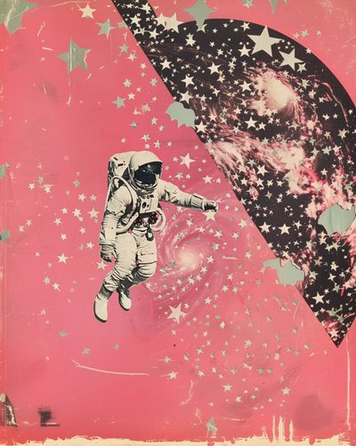 宇宙飛行士 ピンク・ギャラクシー 作： Samantha Hearn