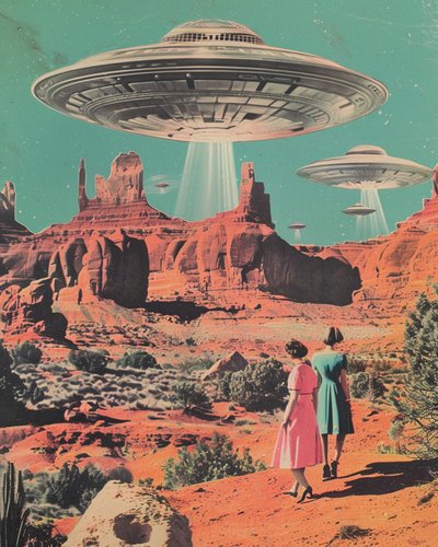 砂漠のUFO襲来 作： Samantha Hearn