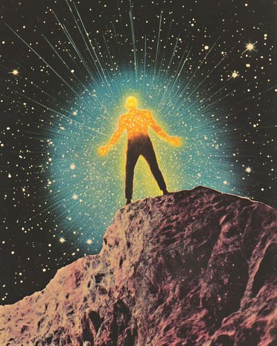悟りを開いた男　宇宙の夜 作： Samantha Hearn