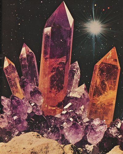 輝くクリスタルの宇宙 作： Samantha Hearn