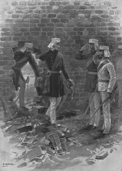 インディアン反乱、1857-58：...ラクナウの解放後... 1857、1901 作： Samuel Begg