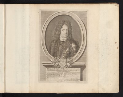 Portret van Erik Jönssen Dahlberg スウェーデン古代と現代（シリーズタイトル） 作： Samuel Blesendorf