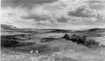 バノックバーンの戦場」（パネル）（モノクロ写真 作： Samuel Bough