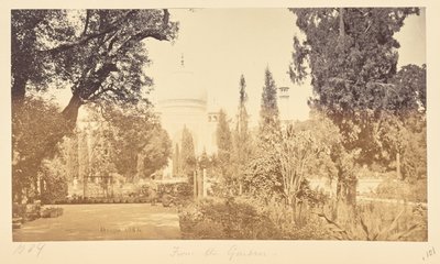Agra; Der Taj, vom Garten aus 作： サミュエル・ボーン
