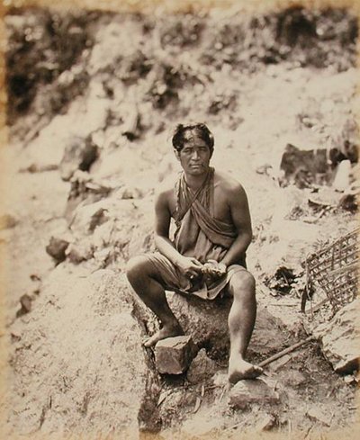 レプチャ族の男性 作： Samuel Bourne
