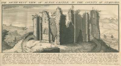 アルトン城：彫刻、1731年 作： Samuel Buck