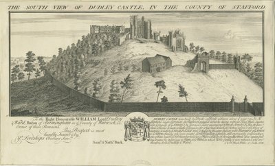 ダドリー城：彫刻、1731年 作： Samuel Buck
