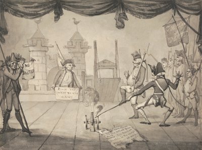 Uma versão anfiteatral da queda da Bastilha 作： Samuel Collings