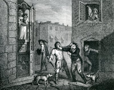 ブラインド乞食の帽子「ウィットの雑誌」1784 作： Samuel Collings